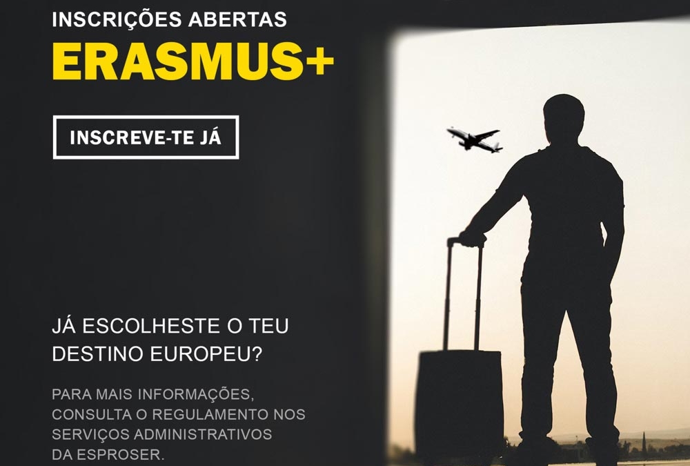 Abertas as candidaturas para o Programa ERASMUS +