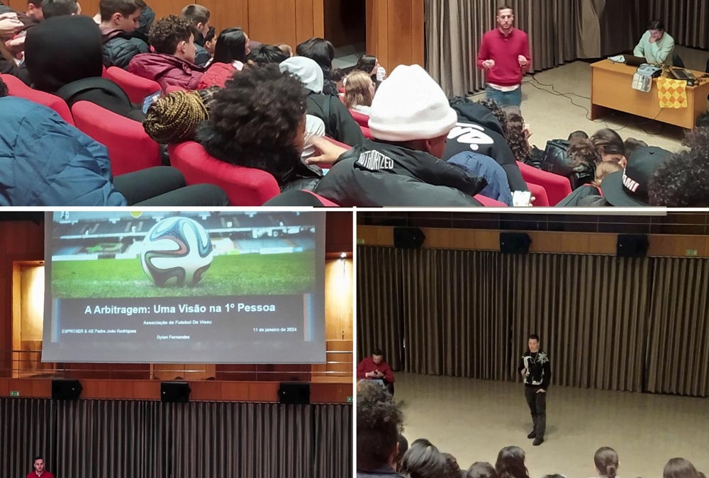 Palestra “Árbitro na Primeira Pessoa”.