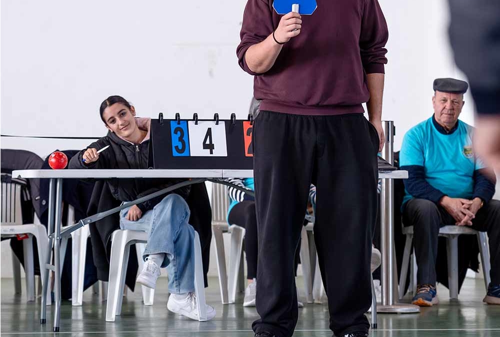 Alunas da ESPROSER participara na iniciativa “Dar Vida aos Anos com o Boccia”